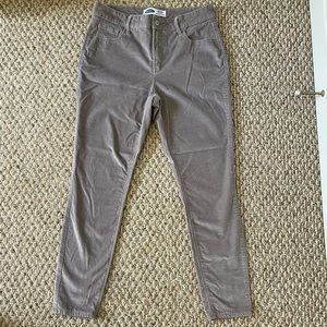 Old Navy High Rise Rockstar Skinny Jeans in Silver Velvet | Size 10P